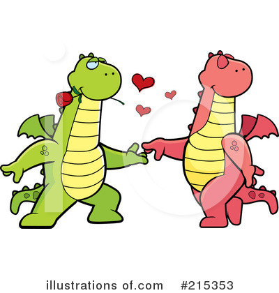 Royalty-Free (RF) Dragons Clipart Illustration by Cory Thoman - Stock Sample #215353
