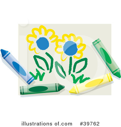 Crayons Clipart #39762 by Dennis Holmes Designs