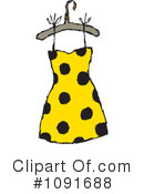 Dress Clipart #1091688 by Steve Klinkel