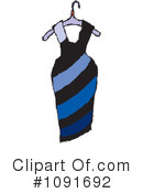 Dress Clipart #1091692 by Steve Klinkel