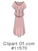 Dress Clipart #11570 by AtStockIllustration