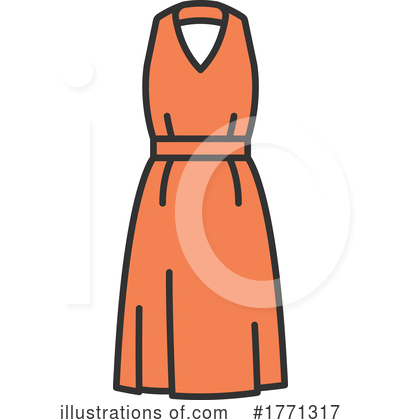 Royalty-Free (RF) Dress Clipart Illustration by Vector Tradition SM - Stock Sample #1771317
