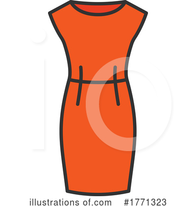 Royalty-Free (RF) Dress Clipart Illustration by Vector Tradition SM - Stock Sample #1771323