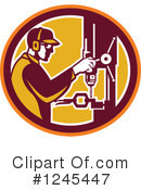 Drill Press Clipart #1245447 by patrimonio