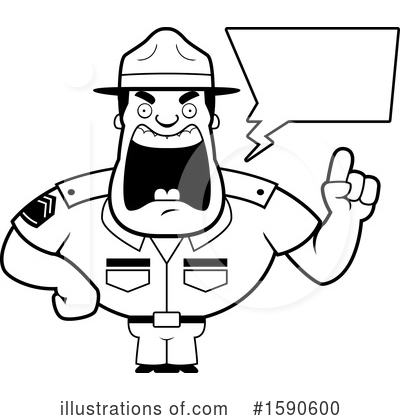 Drill Sergeant Clipart #1590600 by Cory Thoman