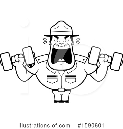 Royalty-Free (RF) Drill Sergeant Clipart Illustration by Cory Thoman - Stock Sample #1590601