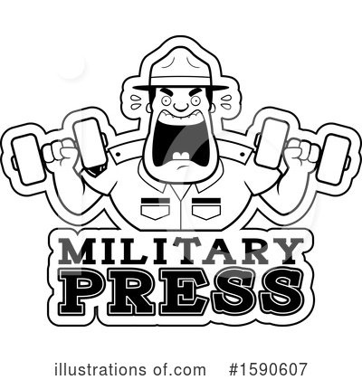 Royalty-Free (RF) Drill Sergeant Clipart Illustration by Cory Thoman - Stock Sample #1590607