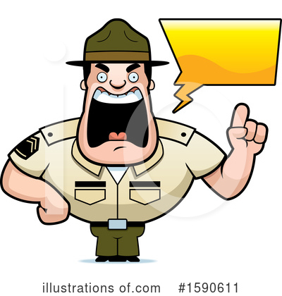 Drill Sergeant Clipart #1590611 by Cory Thoman