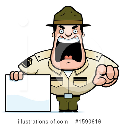 Royalty-Free (RF) Drill Sergeant Clipart Illustration by Cory Thoman - Stock Sample #1590616