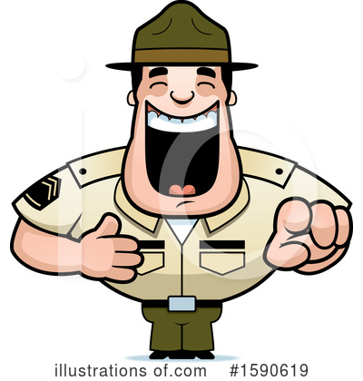 Royalty-Free (RF) Drill Sergeant Clipart Illustration by Cory Thoman - Stock Sample #1590619