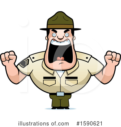 Royalty-Free (RF) Drill Sergeant Clipart Illustration by Cory Thoman - Stock Sample #1590621