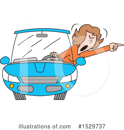 Driving Clipart #1529737 by Johnny Sajem