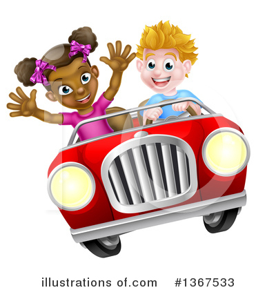 Driving Clipart #1367533 by AtStockIllustration