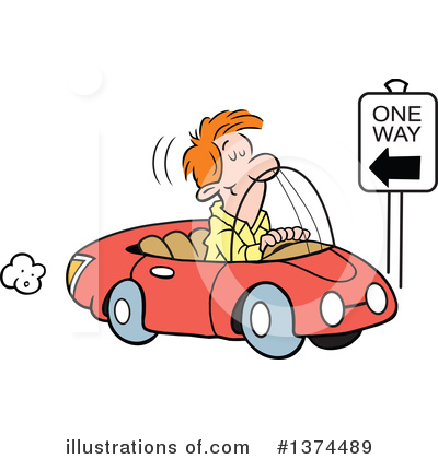 Royalty-Free (RF) Driving Clipart Illustration by Johnny Sajem - Stock Sample #1374489