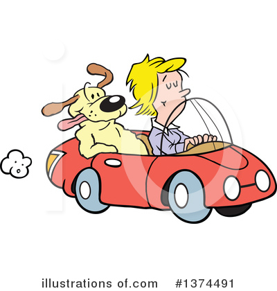 Royalty-Free (RF) Driving Clipart Illustration by Johnny Sajem - Stock Sample #1374491