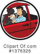 Driving Clipart #1376326 by David Rey