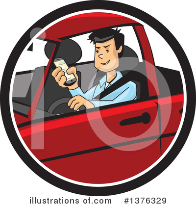 Royalty-Free (RF) Driving Clipart Illustration by David Rey - Stock Sample #1376329