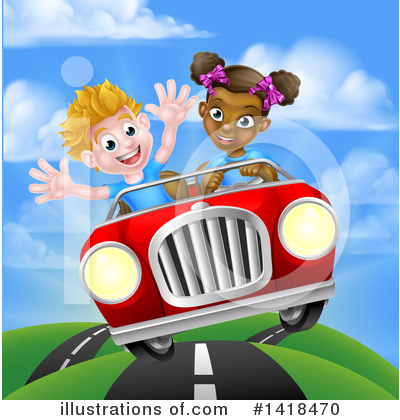 Royalty-Free (RF) Driving Clipart Illustration by AtStockIllustration - Stock Sample #1418470