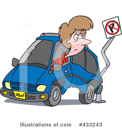 Car Accident Clipart #433243 by toonaday