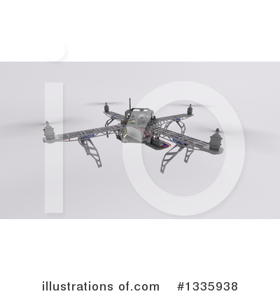 Drone Clipart #1335938 by KJ Pargeter