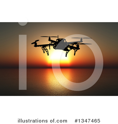 Drone Clipart #1347465 by KJ Pargeter