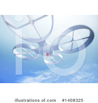 Royalty-Free (RF) Drone Clipart Illustration by Mopic - Stock Sample #1408325