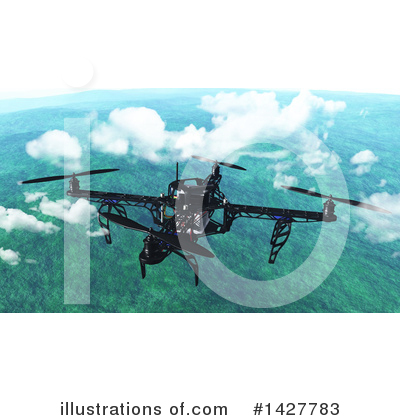 Drone Clipart #1427783 by KJ Pargeter