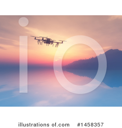 Drone Clipart #1458357 by KJ Pargeter