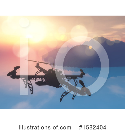 Royalty-Free (RF) Drone Clipart Illustration by KJ Pargeter - Stock Sample #1582404
