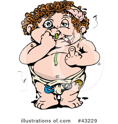 Baby Clipart #43229 by Dennis Holmes Designs