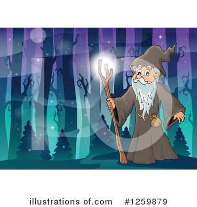 Royalty-Free (RF) Druid Clipart Illustration by visekart - Stock Sample #1259879