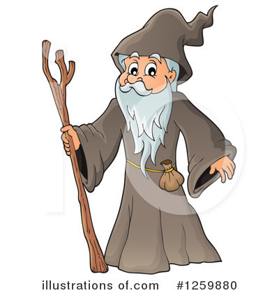 Royalty-Free (RF) Druid Clipart Illustration by visekart - Stock Sample #1259880