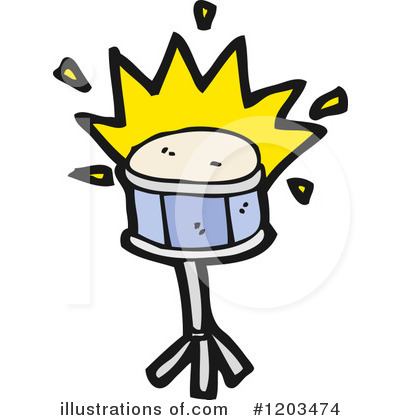Royalty-Free (RF) Drum Clipart Illustration by lineartestpilot - Stock Sample #1203474