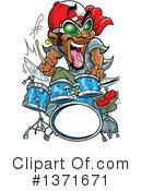 Drummer Clipart #1371671 by Clip Art Mascots