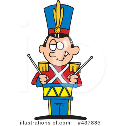 Royalty-Free (RF) Drummer Clipart Illustration by toonaday - Stock Sample #437885