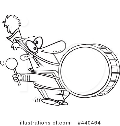 Royalty-Free (RF) Drummer Clipart Illustration by toonaday - Stock Sample #440464