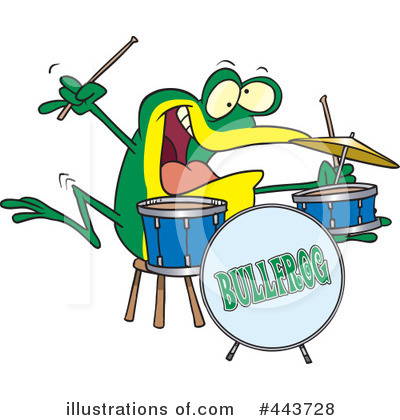 Royalty-Free (RF) Drummer Clipart Illustration by toonaday - Stock Sample #443728