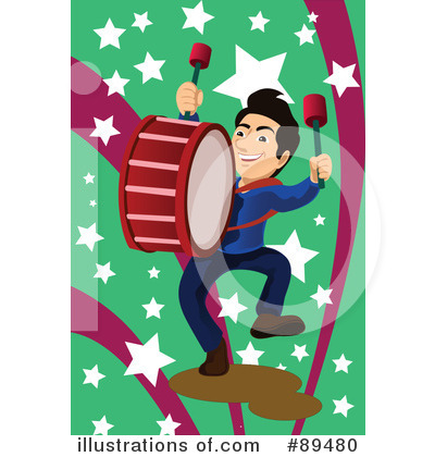 Royalty-Free (RF) Drummer Clipart Illustration by mayawizard101 - Stock Sample #89480