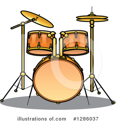 Royalty-Free (RF) Drums Clipart Illustration by Vector Tradition SM - Stock Sample #1286037