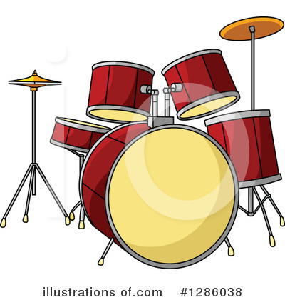 Royalty-Free (RF) Drums Clipart Illustration by Vector Tradition SM - Stock Sample #1286038