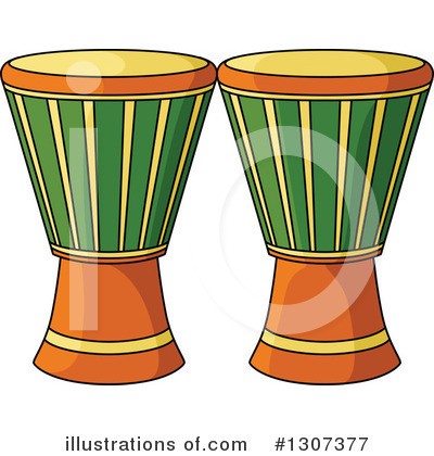 Royalty-Free (RF) Drums Clipart Illustration by Vector Tradition SM - Stock Sample #1307377