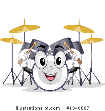 Royalty-Free (RF) Drums Clipart Illustration by BNP Design Studio - Stock Sample #1346887