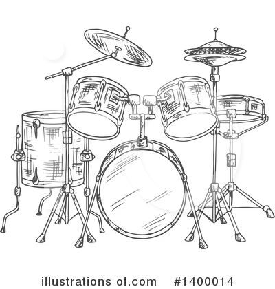 Royalty-Free (RF) Drums Clipart Illustration by Vector Tradition SM - Stock Sample #1400014