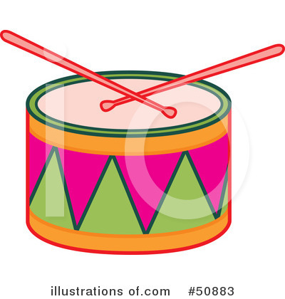 Royalty-Free (RF) Drums Clipart Illustration by Cherie Reve - Stock Sample #50883