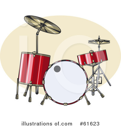 Royalty-Free (RF) Drums Clipart Illustration by r formidable - Stock Sample #61623