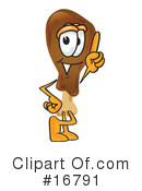 Drumstick Character Clipart #16791 by Mascot Junction