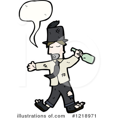 Royalty-Free (RF) Drunk Clipart Illustration by lineartestpilot - Stock Sample #1218971