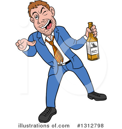 Drunk Clipart #1312798 by LaffToon