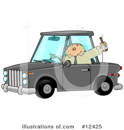 Royalty-Free (RF) Drunk Driving Clipart Illustration by djart - Stock Sample #12425