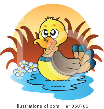 Royalty-Free (RF) Duck Clipart Illustration by visekart - Stock Sample #1050783